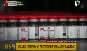 Vacuna Sputnik V protegería contra la variante Lambda, según estudio