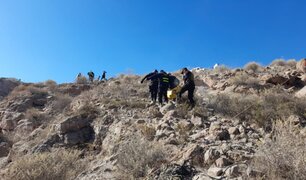 Abuelito fallece tras caer en un barranco en Arequipa