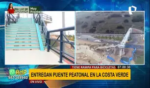 Costa Verde: inauguran renovado puente peatonal tras 7 años inoperativo