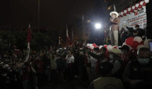 Centro de Lima: gremios marchan para exigir que proclamen a Pedro Castillo como presidente