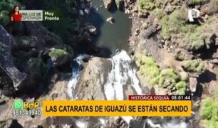 Cataratas del Iguazú se secan debido a la sequía más fuerte de los últimos 91 años