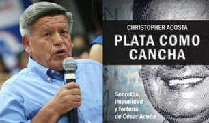 Indecopi declara infundada demanda de César Acuña contra autor del libro "Plata como cancha"