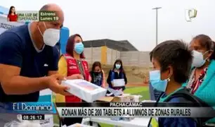 Pachacámac: donan más de 200 tablets para estudiantes de zonas rurales