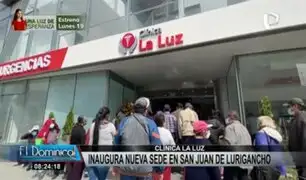Clínica La Luz inaugura sede en SJL: gran expectativa de vecinos por operaciones gratuitas