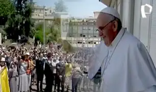 Italia: Papa Francisco reaparece en público tras operación