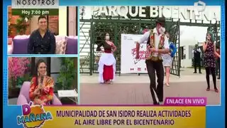 Municipalidad de San Isidro realiza actividades al aire libre para celebrar el Bicentenario