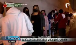 Virgen del Carmen: fieles se congregaron en exteriores de iglesia por más de 12 horas