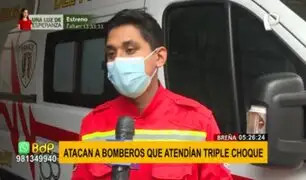 Breña: propinan puñete en el rostro a bombero cuando atendía una emergencia