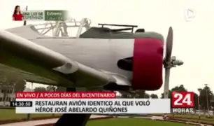 Restauran avión idéntico al que voló el héroe José A. Quiñones