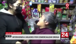Intervienen a mujeres por microcomercializar droga en Villa El Salvador