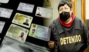 Cercado: Policía detecta a falsificador de carnets de extranjería y pruebas COVID-19
