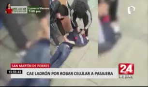 Cae ladrón por robar celular a pasajera en San Martín de Porres