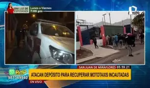 SJM: Mototaxistas atacan depósito municipal para recuperar vehículos incautados