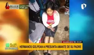 Huancayo: Hermanos golpean y maniatan a presunta amante de su padre