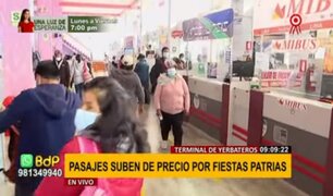 Terminal de Yerbateros: precios de pasajes al centro del país suben por Fiestas Patrias