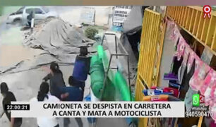 Motociclista pierde la vida tras ser impactado por camioneta fuera de control en Canta