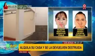 Inquilino moroso en San Borja: Adeuda cinco años de alquiler y se lleva hasta las puertas