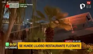 Lujoso restaurante flotante se hundió en menos de un minuto