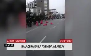 Reportan disparos en av. Abancay durante enfrentamiento entre ambulantes y fiscalizadores