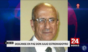¡Panamericana Tv de luto!: falleció fundador de "24 Horas", Don Julio Estremadoyro