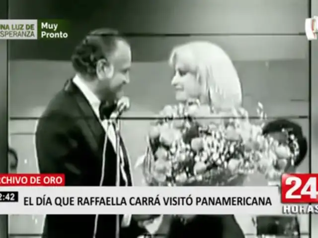 Adiós a Raffaella Carrà: así fue la visita de la artista italiana a Panamericana TV