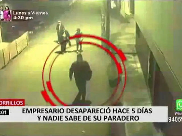 Empresario desapareció y viene siendo intensamente buscado por su familia