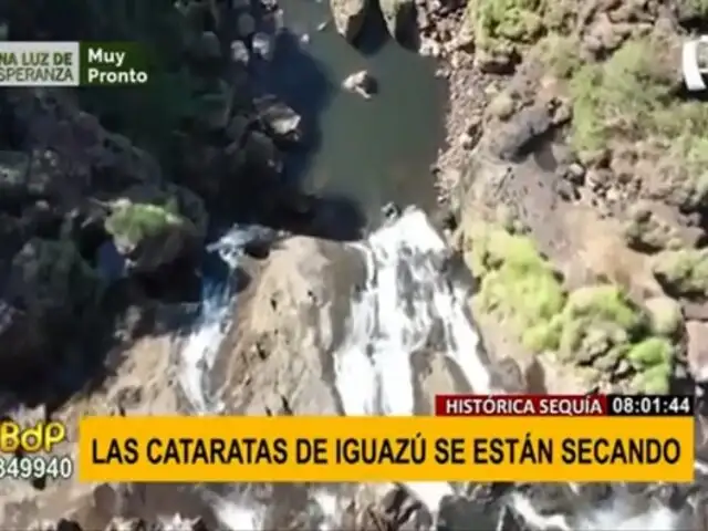 Cataratas del Iguazú se secan debido a la sequía más fuerte de los últimos 91 años