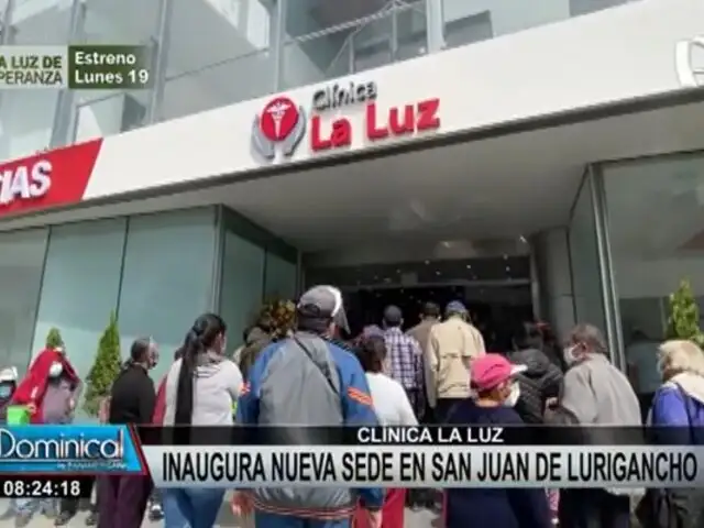 Clínica La Luz inaugura sede en SJL: gran expectativa de vecinos por operaciones gratuitas