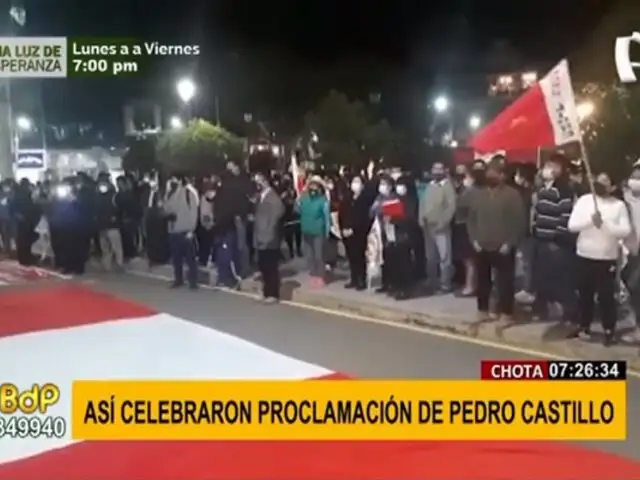 Tumbes: ciudadanos realizaron caravana tras proclamación de Castillo