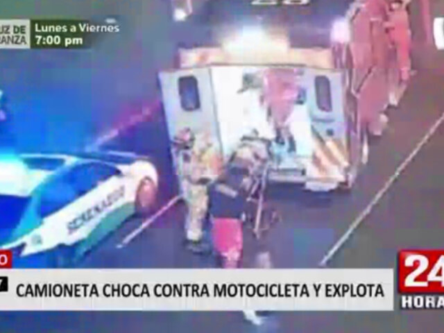 Ciclista y motociclista se convirtieron en protagonistas de accidentes en La Victoria y Surco