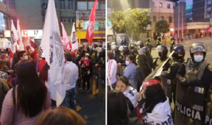 Manifestantes marcharon contra el Gobierno de Pedro Castillo