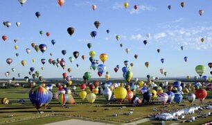 Las impresionantes imágenes del festival mundial de globos aerostáticos en Francia