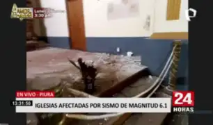 Antiguas iglesias de Piura dañadas tras sismo de 6.1 de magnitud