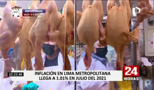 Inflación en Lima Metropolitana llegó a 1.01 % en julio, según datos del INEI