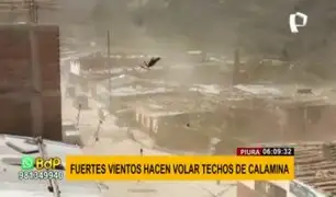 Piura: vientos huracanados hacen volar techos de calamina
