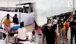 Decenas de damnificados por sismo bloquean Panamericana Norte en Piura