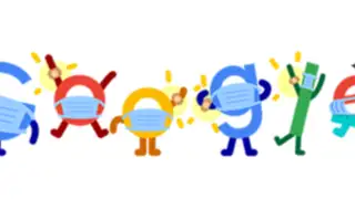 "Vacúnate, usa tapabocas y salva vidas”: Google se suma a vacunación con nuevo doodle