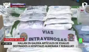 Cercado de Lima: incautan 40 cajas con productos médicos almacenado en condiciones insalubres