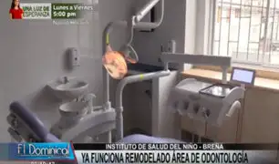 Remodelan área odontológica del Instituto de Salud del Niño de Breña