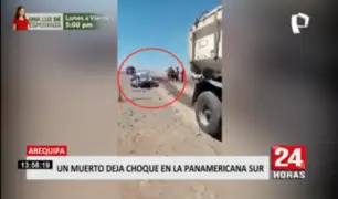 Arequipa: un muerto deja choque en la carretera Panamericana Sur