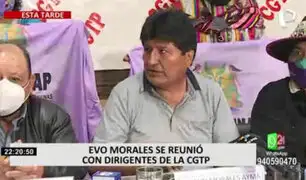 Morales negó que reuniones con diversos personajes de PL signifiquen un acto de intromisión