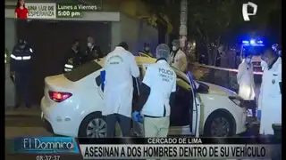Cercado de Lima: acribillan a dos hombres dentro de su vehículo
