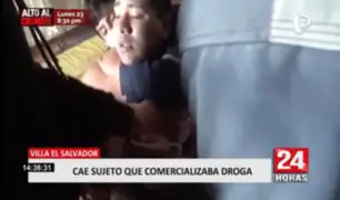 Villa El Salvador: cae sujeto que comercializaba droga