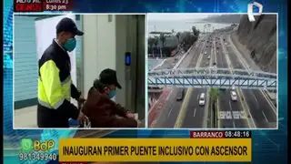 Barranco: inauguran primer puente peatonal inclusivo con ascensor