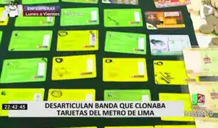 Desarticulan banda que se dedicaba a clonar tarjetas del Metro de Lima