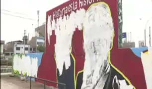 Independencia: vecinos a favor que se haya borrado mural de excanciller Héctor Béjar