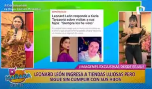 Picantitas del Espectáculo: captan a cantante Leonard León ingresando a lujosas tiendas de EEUU