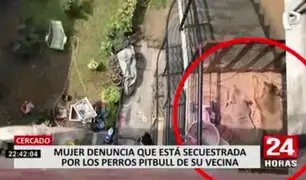 Cercado de Lima: mujer denuncia que está secuestrada por los perros pitbull de su vecina