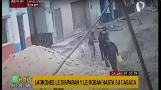Callao: ladrones disparan a hombre y le roban hasta su casaca