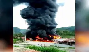 Bagua: voraz incendio arrasó con grifo y puso en peligro la vida de los vecinos